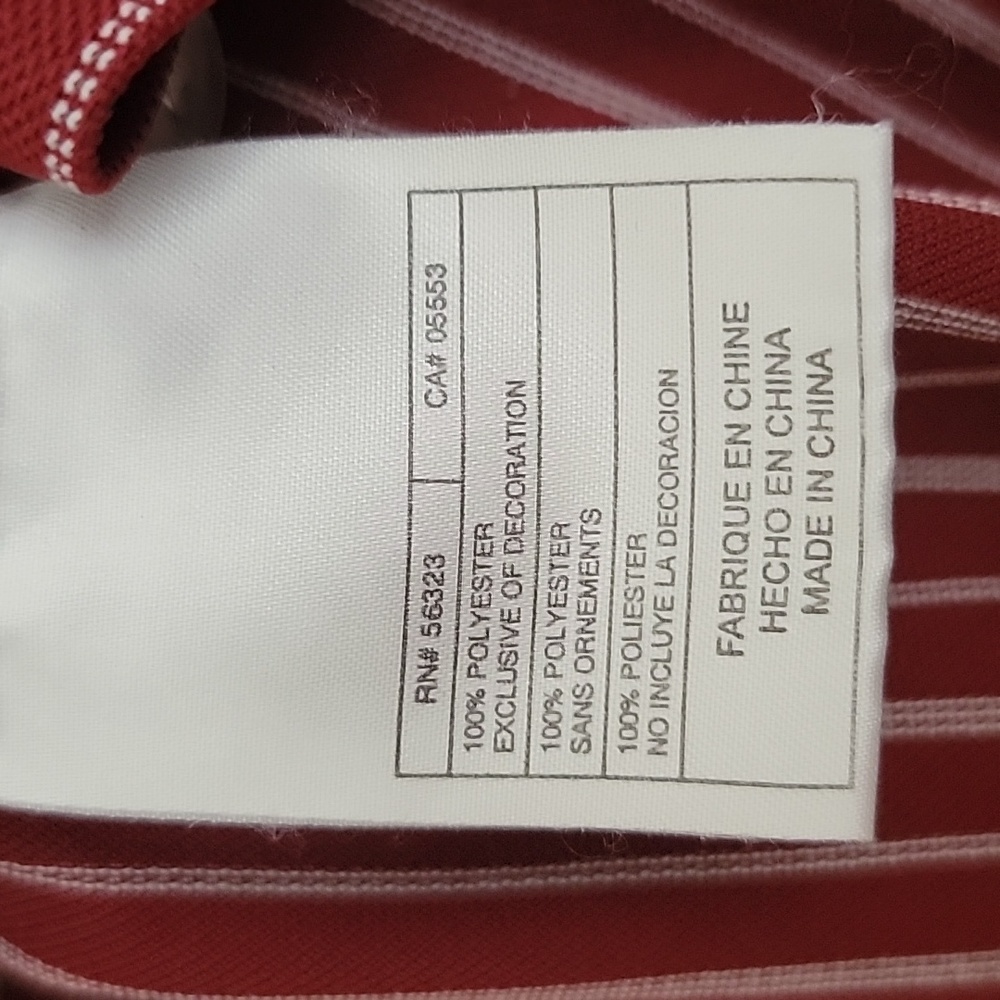 Nike Golf Burgundy Wine Striped Polo Short Sleeve Shirt XL - Picture 12 of 15